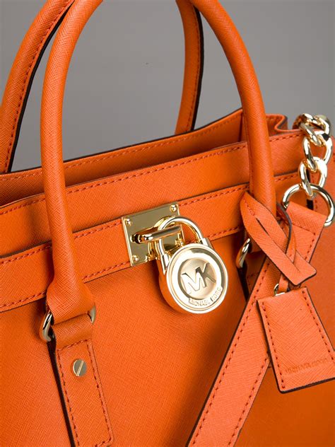 michael kors brown and orange bag